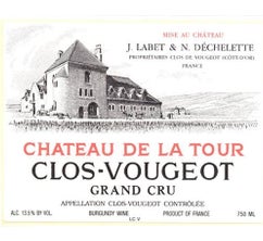 (CV17LABET) Château de La Tour Clos de Vougeot 2017 75cL Q1